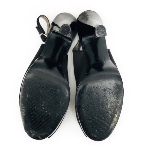 Unlisted Black Satin Platform w/ Chiffon Flower - Picture 5 of 6